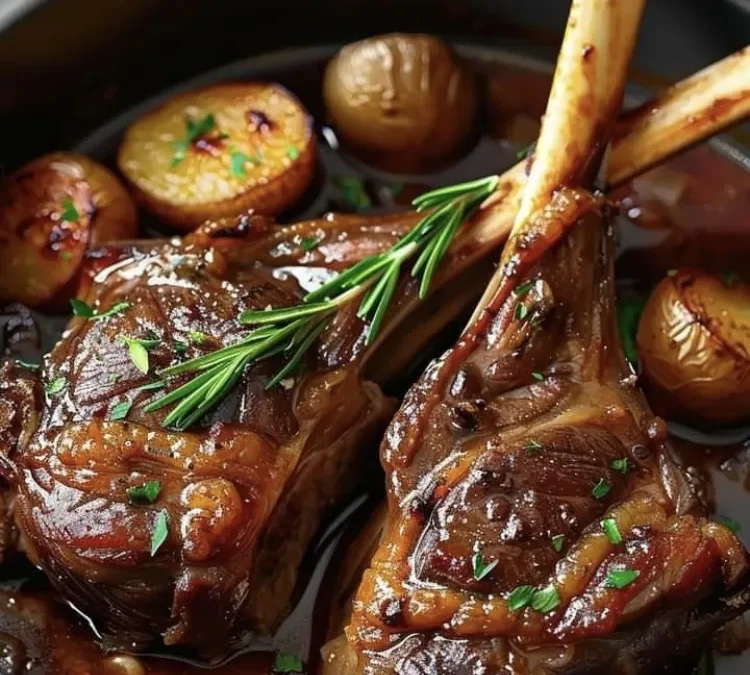 Tenderly Braised Lamb Shanks with Aromatic Herbs